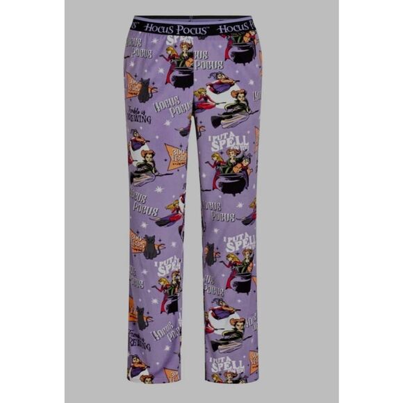 Nwt Disney Hocus Pocus Womens Lounge Pajama Sleep Pant With Pockets 3X - Picture 1 of 6